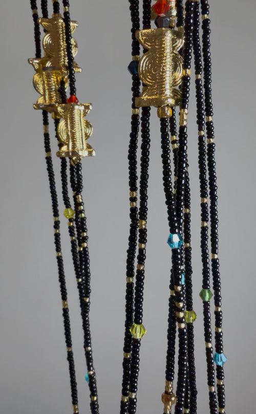 Akan thin waist beads
