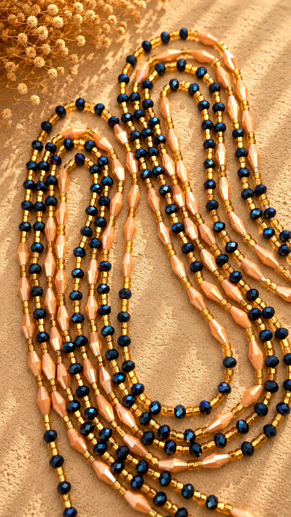 Sparkle waist beads