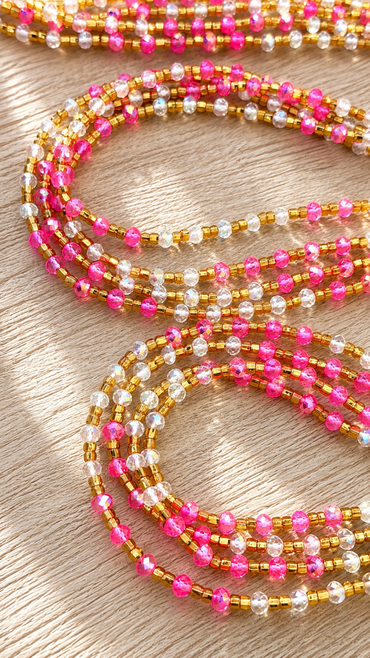 Soft candy waist beads