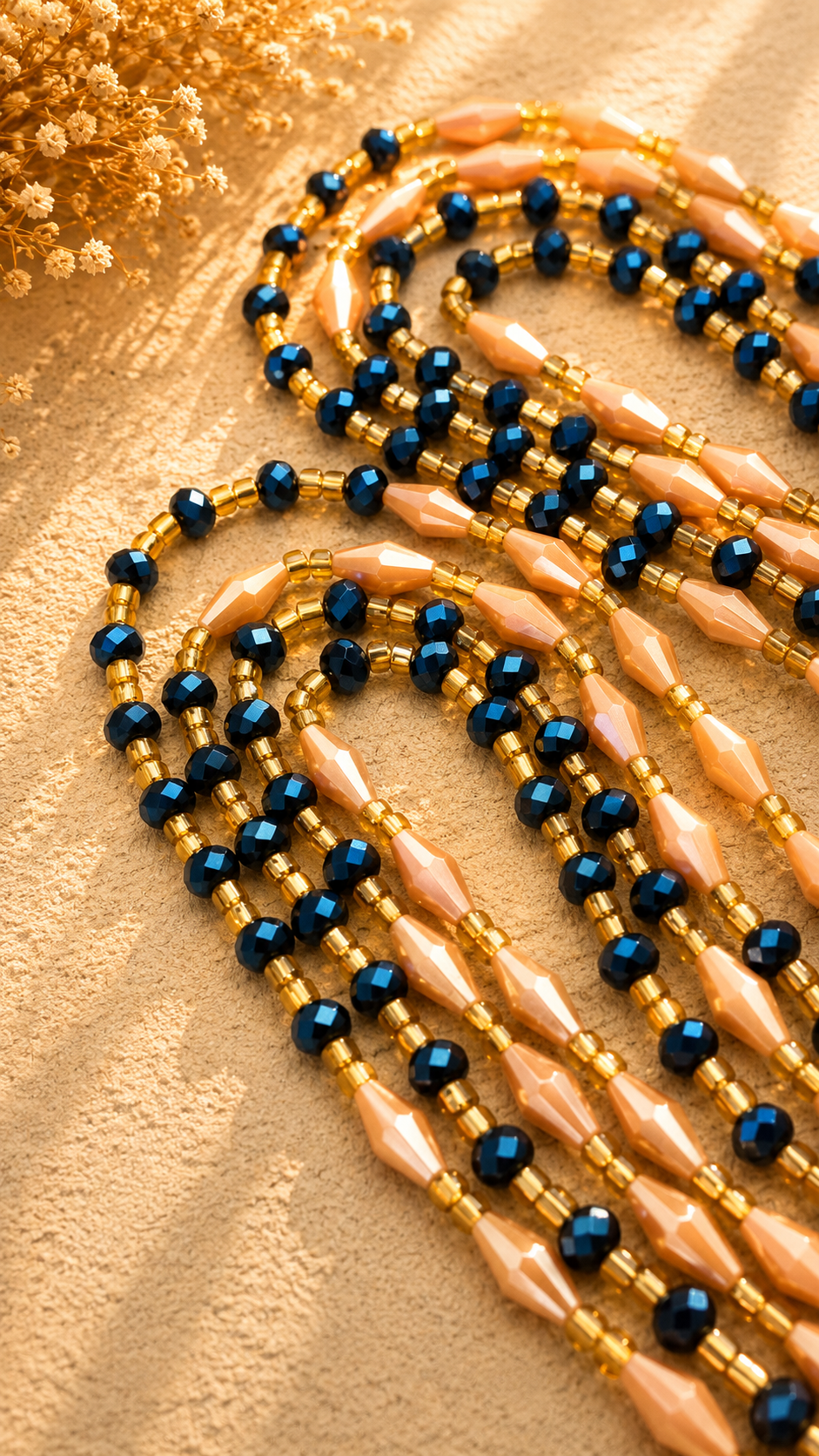 Sparkle waist beads
